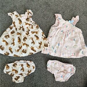 Mud Pie tiger & unicorn outfits 3-6m